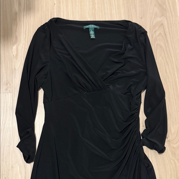 Ralph Lauren Elegant Black Long Sleeve Dress - Picture 3 of 5